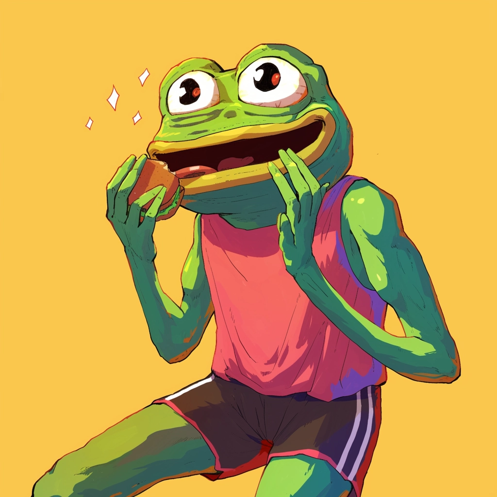 Pepe eating