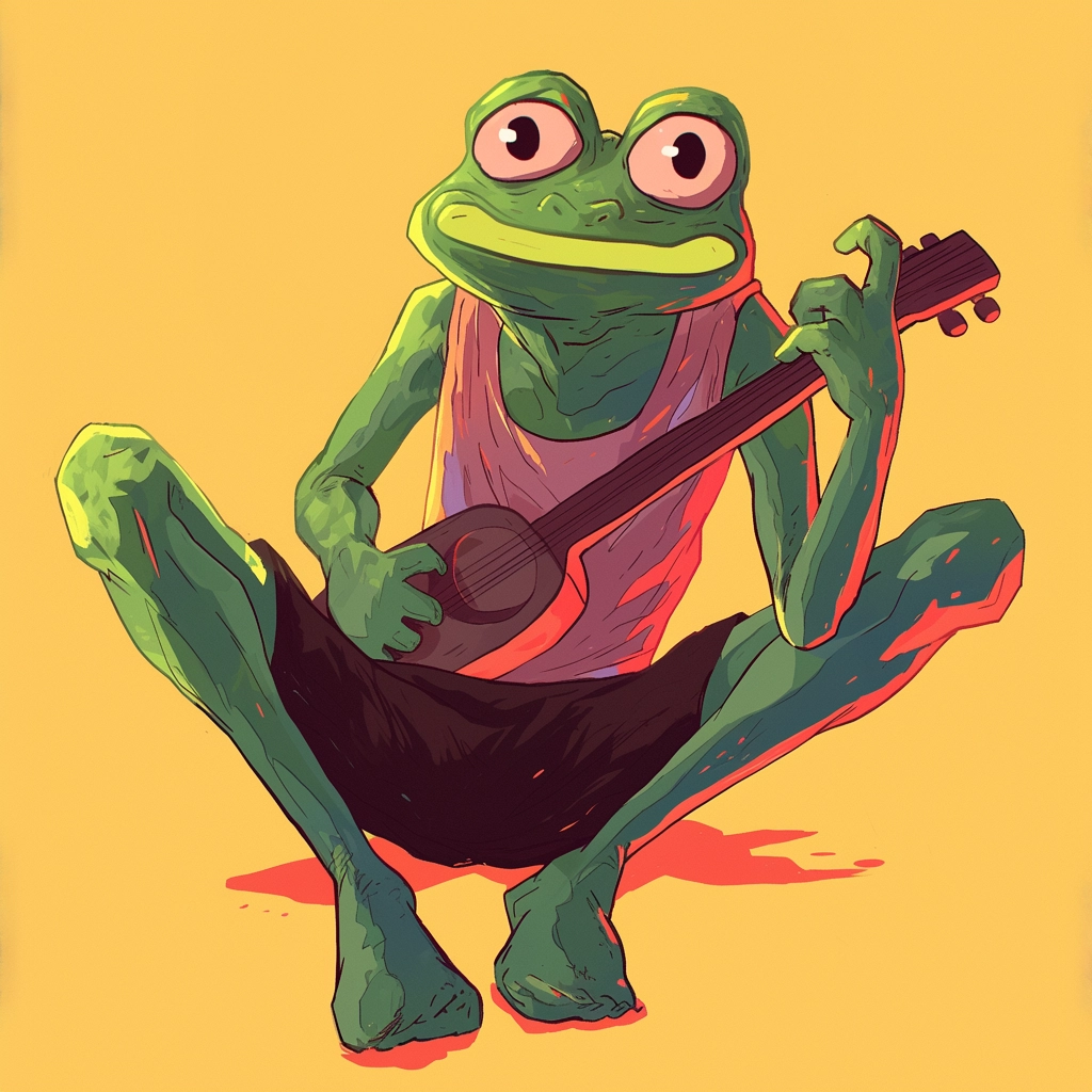 Pepe playing with guitar